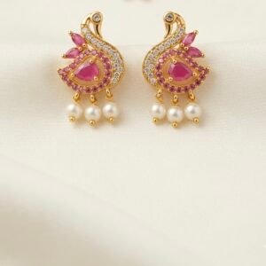 Gulabi Mor Jhumka