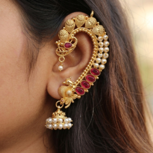 Apsara Shravan Earcuff (Ruby)